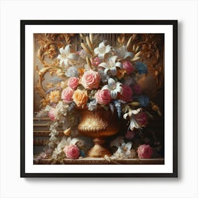 Vase Of Flowers Art Print