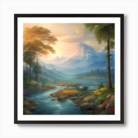 Leonardo Diffusion Xl A Natural View Of The Beauty Of Nature 2 (2) Art Print