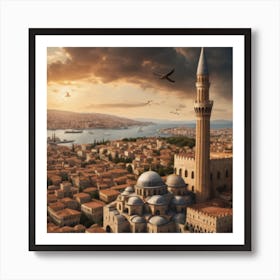 Turkish old City Art Print