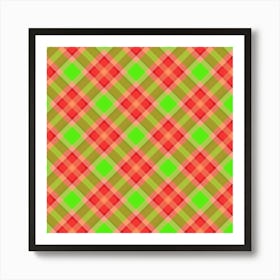 Plaid Pattern 7 Art Print