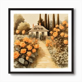 Cottage Garden Art Print