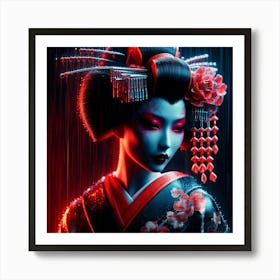 Japan Geisha Visual 128 Art Print