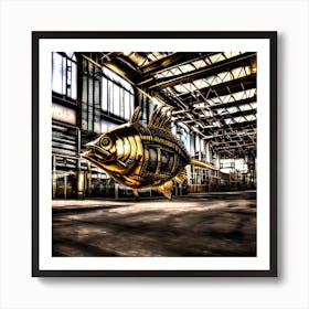 Fish In A Factory Art Print