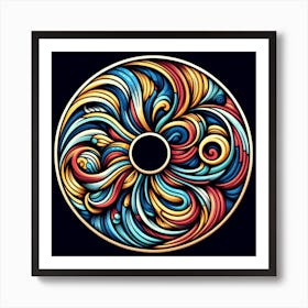 Swirled Circle Art Print