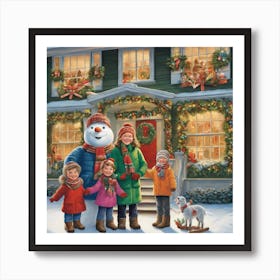 Christmas At Home 1 Art Print