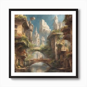 Fantasy City Art Print