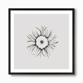 Flower Tattoo Design Art Print