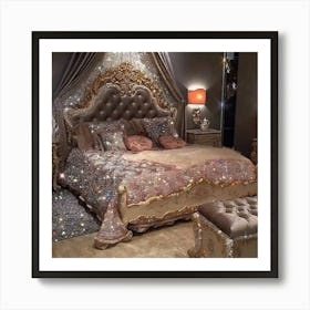 Glamorous Bedroom Art Print