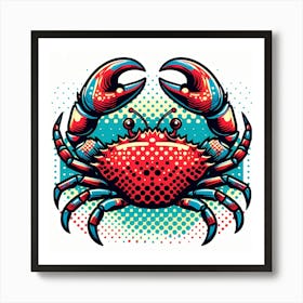 Crab Pop Art Art Print