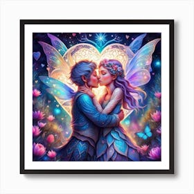 Fairy Kiss Art Print