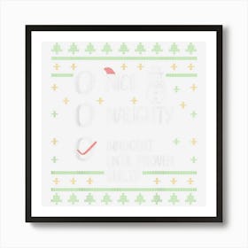 Nice Naughty Innocent Until Proven Guilty Christmas Xmas Art Print