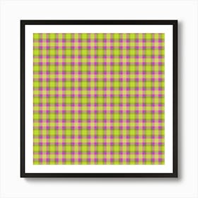 Plaid Fabric 210 Art Print