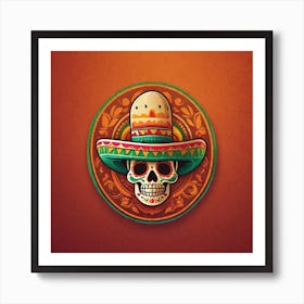 Day Of The Dead Skull 108 Art Print