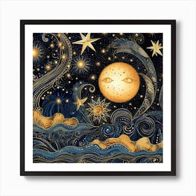 Starry Night 18 Art Print