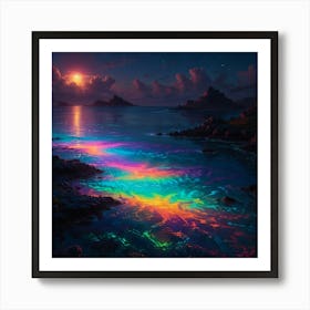 Rainbows In The Water Art Print