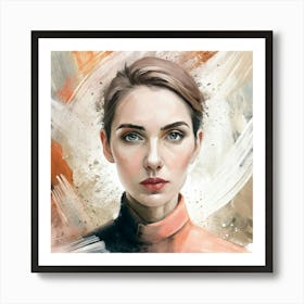 Portrait Of A Woman 3 Art Print