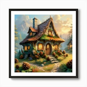 Fairy Cone Cottage #3 Art Print