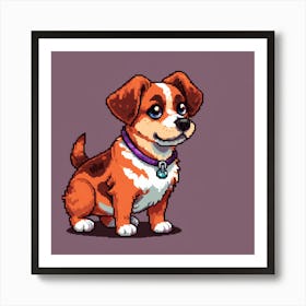 Pixel Dog 2 Art Print