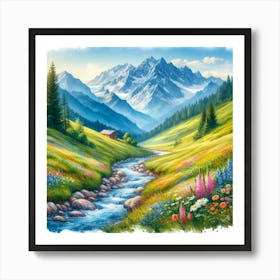 Valley Of Flowers 2 Art Print