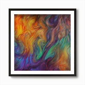 Colorful Swirls Art Print