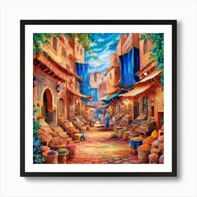 Moroccan Market 2 Art Print