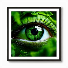 Green Eye 7 Art Print