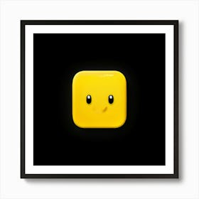 Yellow Smiley Face Art Print