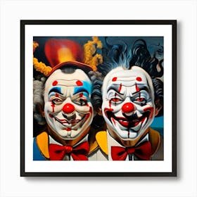 Clowns Art Print
