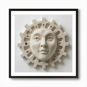 Sun Face 6 Art Print