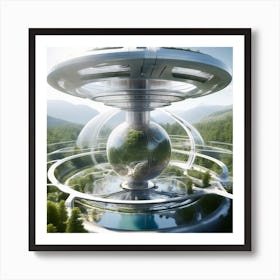 Futuristic Space Station 15 Art Print