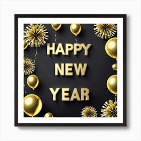 Happy New Year 63 Art Print