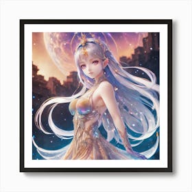 Anime Girl Art Print