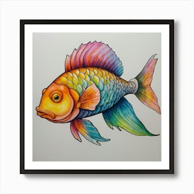 Rainbow Fish 1 Art Print