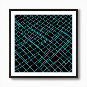 Abstract Grid Pattern 1 Art Print