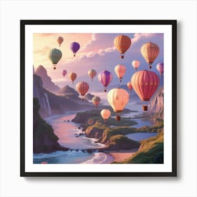 Hot Air Balloons 1 Art Print