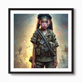Asian Child Soldier Art Print
