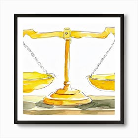 Scales Of Justice Art Print