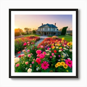 Flower Garden 1 Art Print