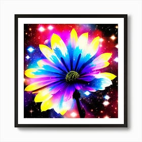 Galaxy Flower 3 Art Print