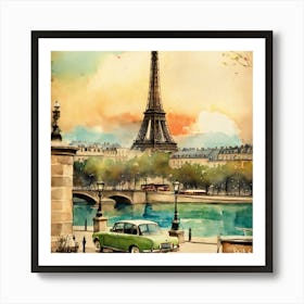 Paris Eiffel Tower Art Print