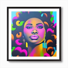 From Melanin, With Love and Colorfully Loc'ked Thoughts Art Print