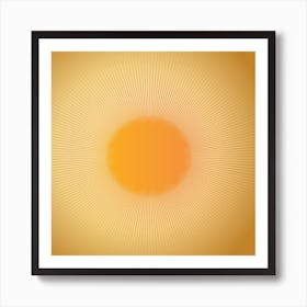 Abstract Sun Rays Art Print