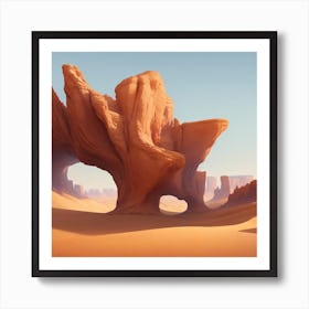 Desert Landscape Art Print