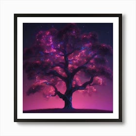 Twilight Tree Art Print