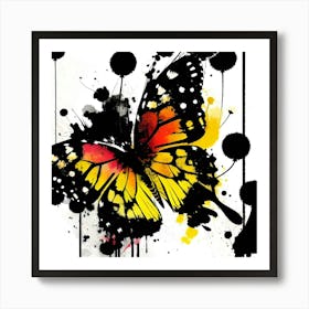 Butterfly Painting 163 Art Print