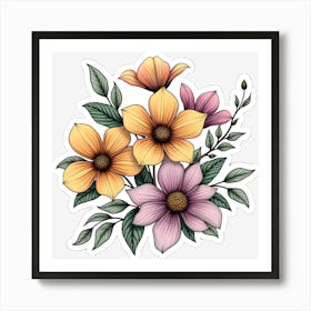 Flowers In A Vase Art Print