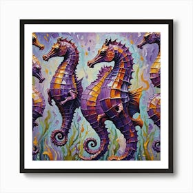 Seahorses 5 Art Print