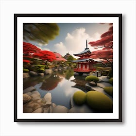 JAPANESE GARDEN Art Print