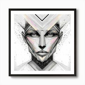 Abstract Line Art Illustration 368 Art Print