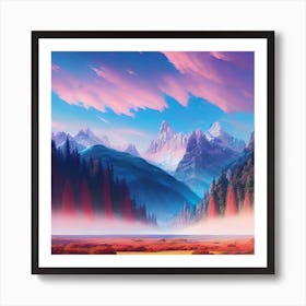 Mountain Landscape 16 Art Print